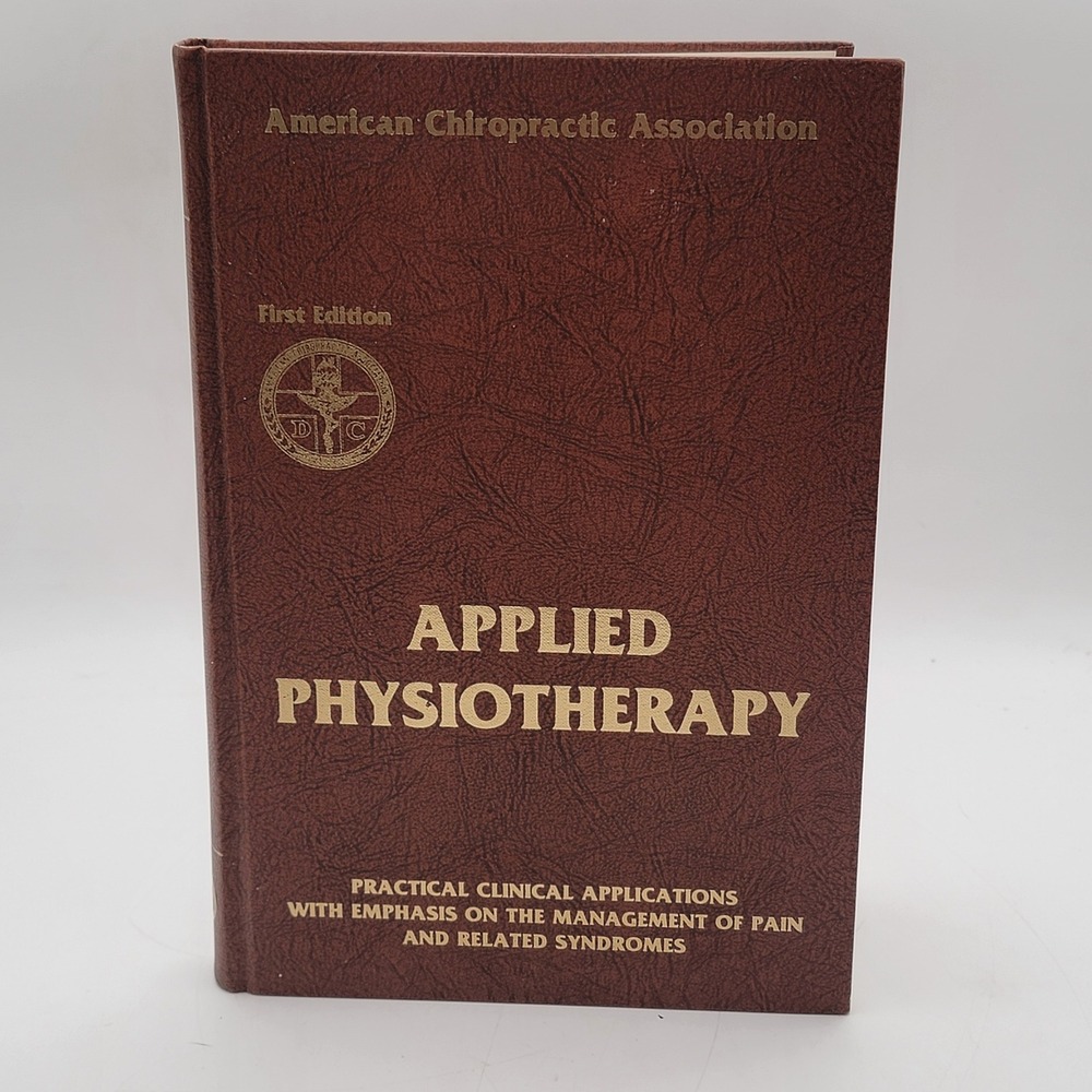 Jaskoviak Applied Physiotherapy Hardcover 1st Ed 3rd Printing Chiropractic EX